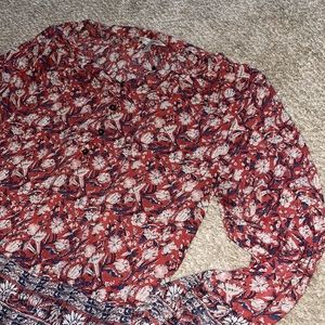 Lucky Brand Floral Blouse NWOT